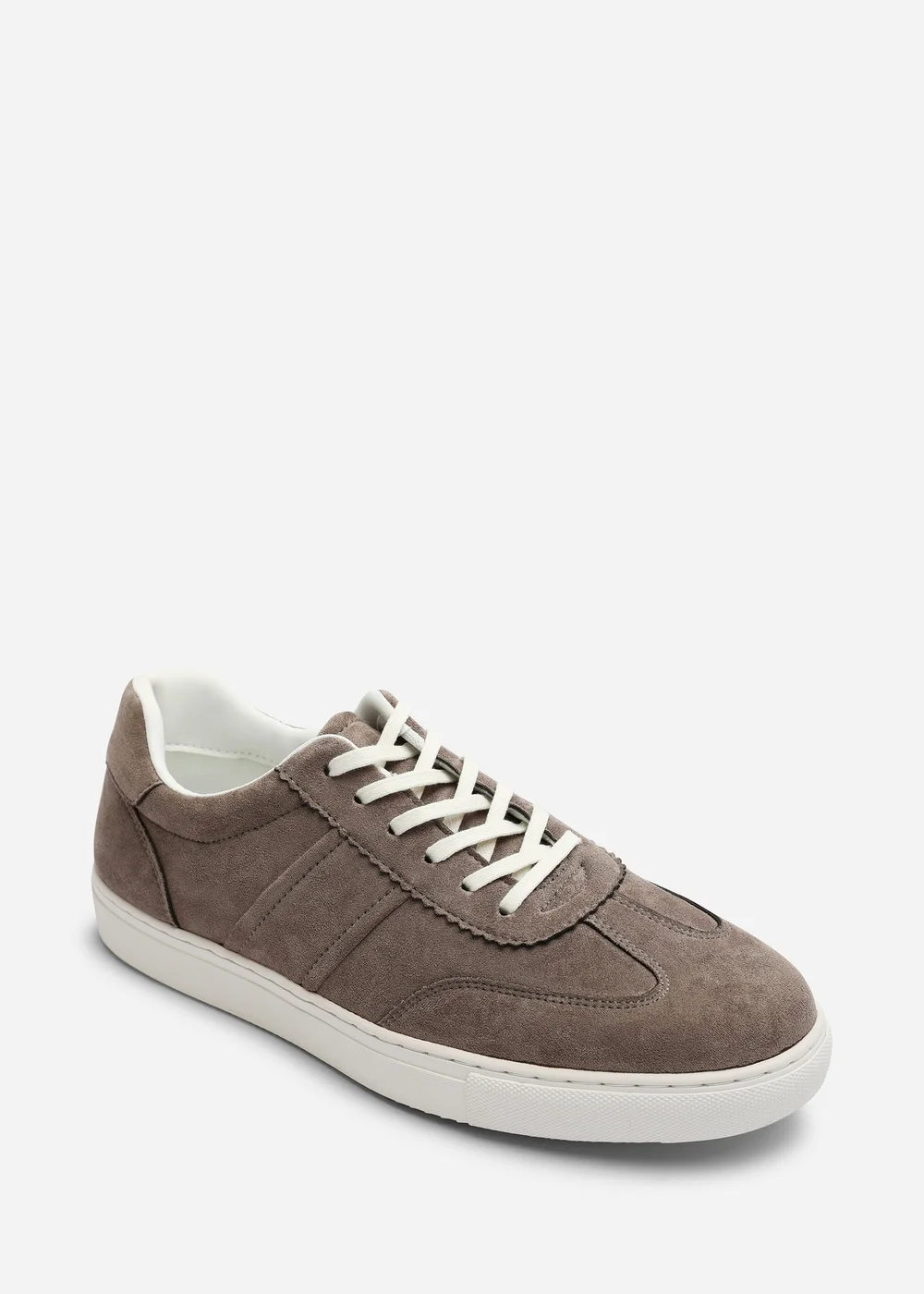Where's That From Clark Grey Low Cut Lace Up Trainers - 8 Image 3