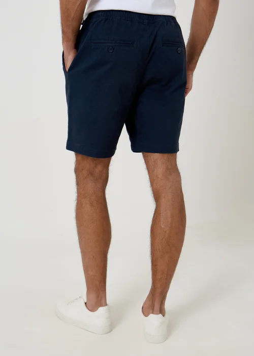Threadbare Navy Shorter Length Stretch Chino Shorts - 2XL Image 2