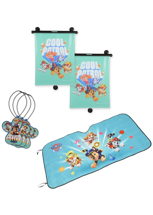 Paw Patrol Car Care Essentials Front Window Shade Roller Blinds Air Freshener - One Size Image 1