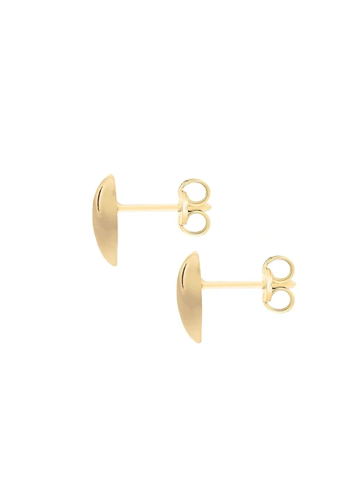 Golden Moments 9ct Yellow Gold Heart Stud Earring - One Size Image 3