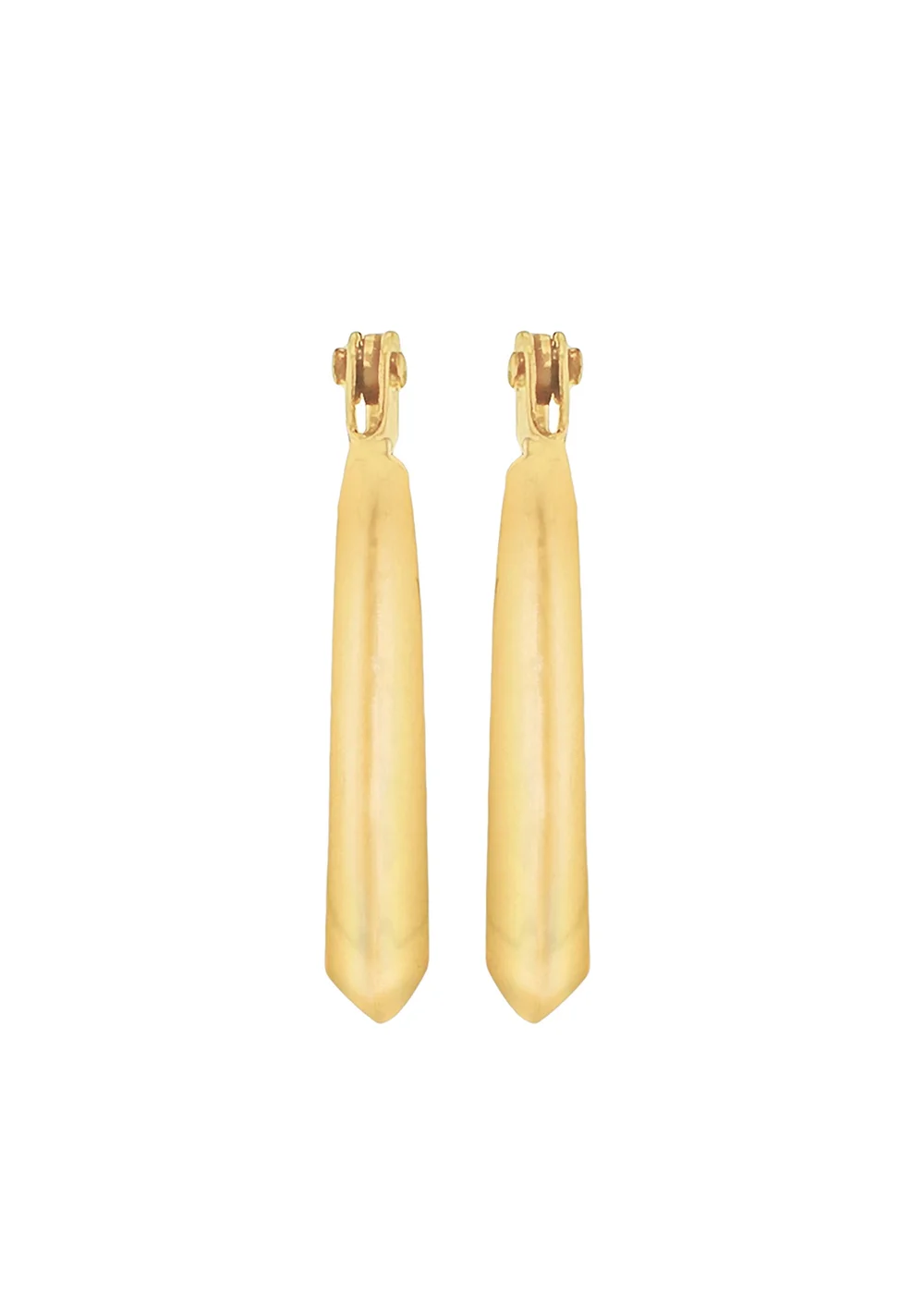 Golden Moments 9ct Yellow Gold Creole Earrings - One Size Image 3