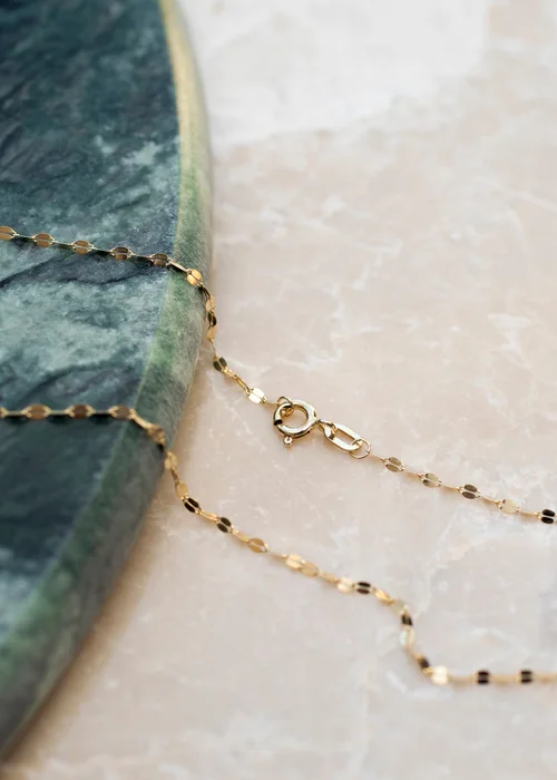 Golden Moments 9ct Yellow Gold Sparkle Forzatina Chain - One Size Image 4