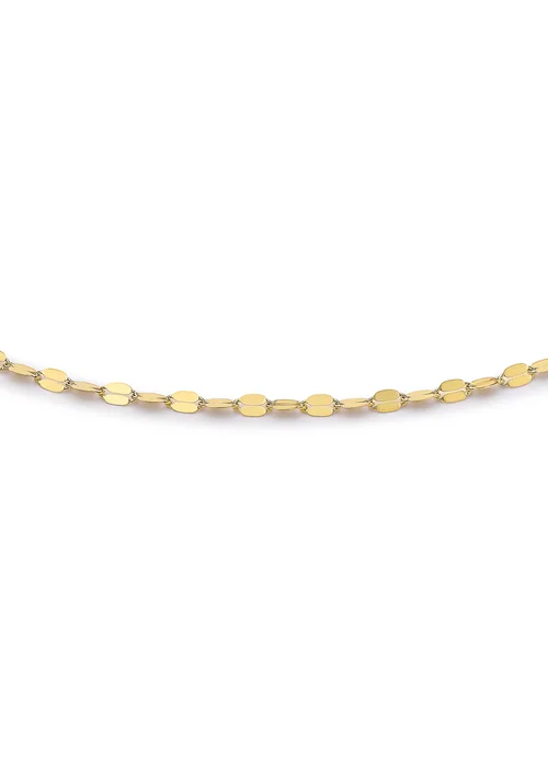 Golden Moments 9ct Yellow Gold Forzatina Chain Bracelet - One Size Image 2