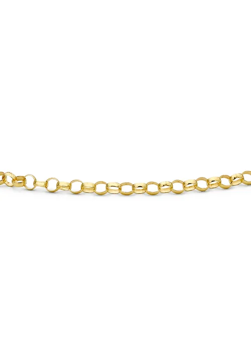Golden Moments 9ct Yellow Gold Belcher Round Bracelet - One Size Image 2