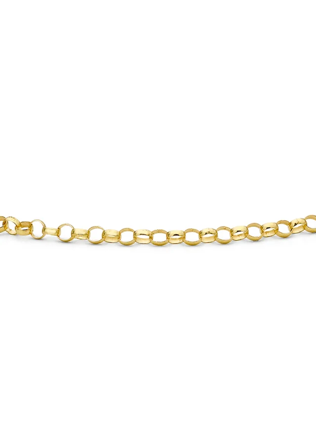 Golden Moments 9ct Yellow Gold Belcher Round Bracelet