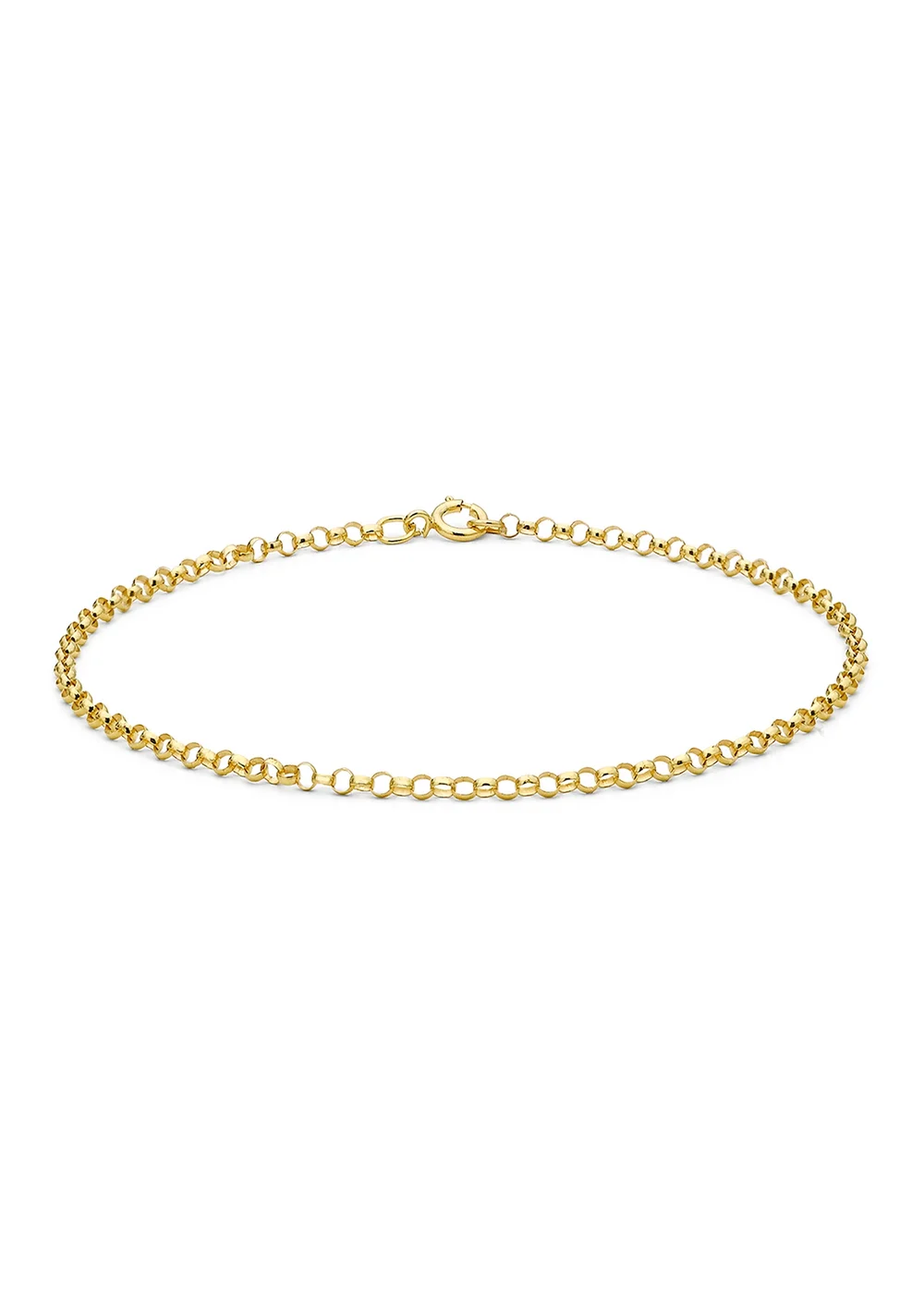 Golden Moments 9ct Yellow Gold Belcher Round Bracelet - One Size Image 1