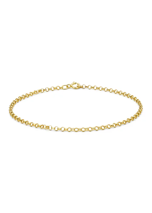 Golden Moments 9ct Yellow Gold Belcher Round Bracelet - One Size Image 1