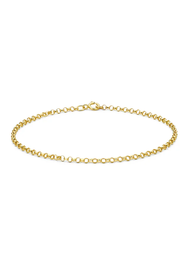 Golden Moments 9ct Yellow Gold Belcher Round Bracelet