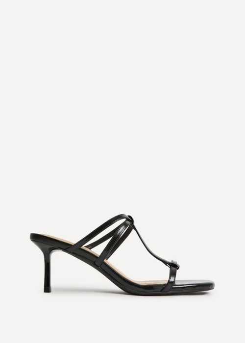 Linzi Westside Black Mule Heels - Size 3 Image 2