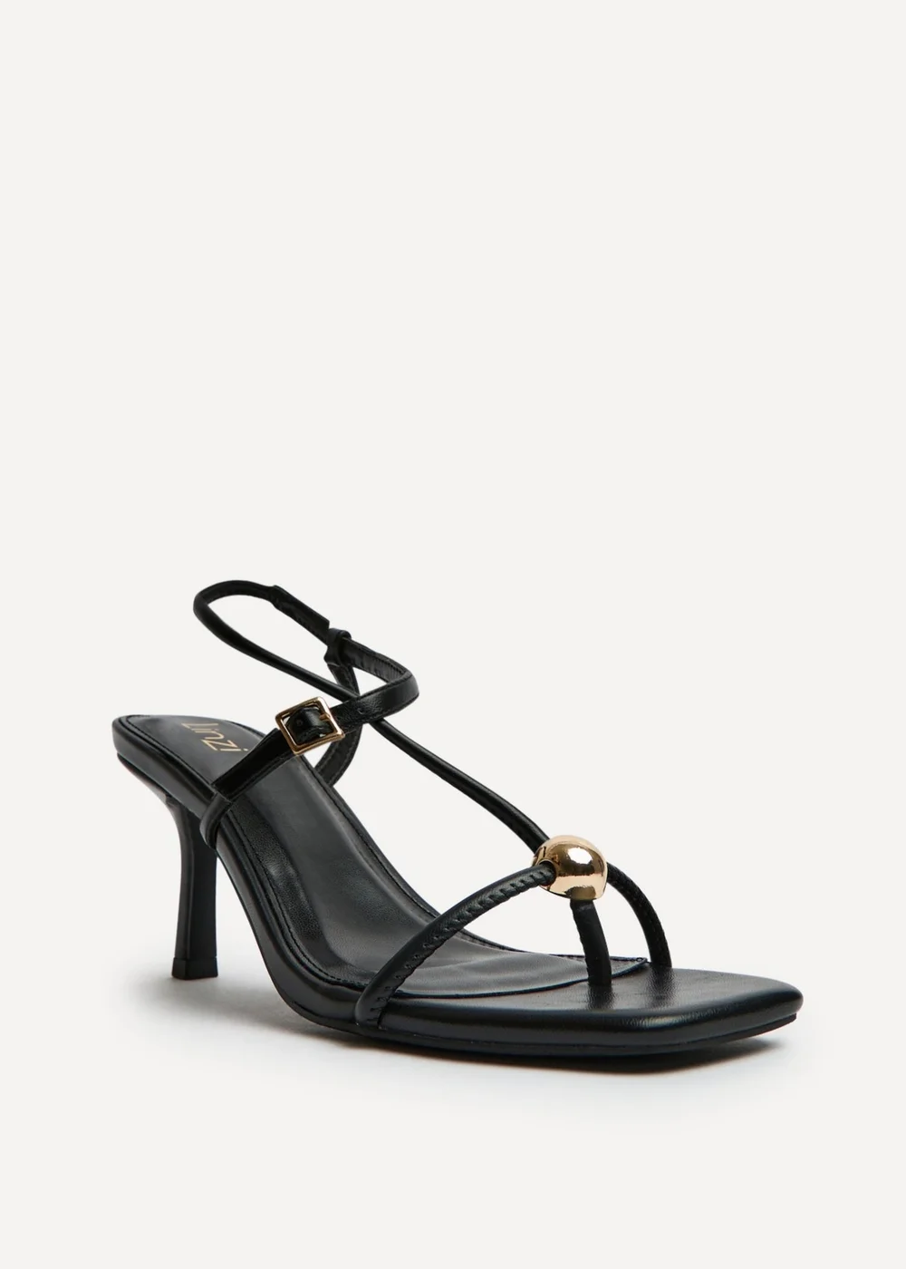 Linzi Immersed Black Heeled Sandals - Size 7 Image 5