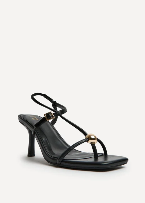 Linzi Immersed Black Heeled Sandals - Size 7 Image 5