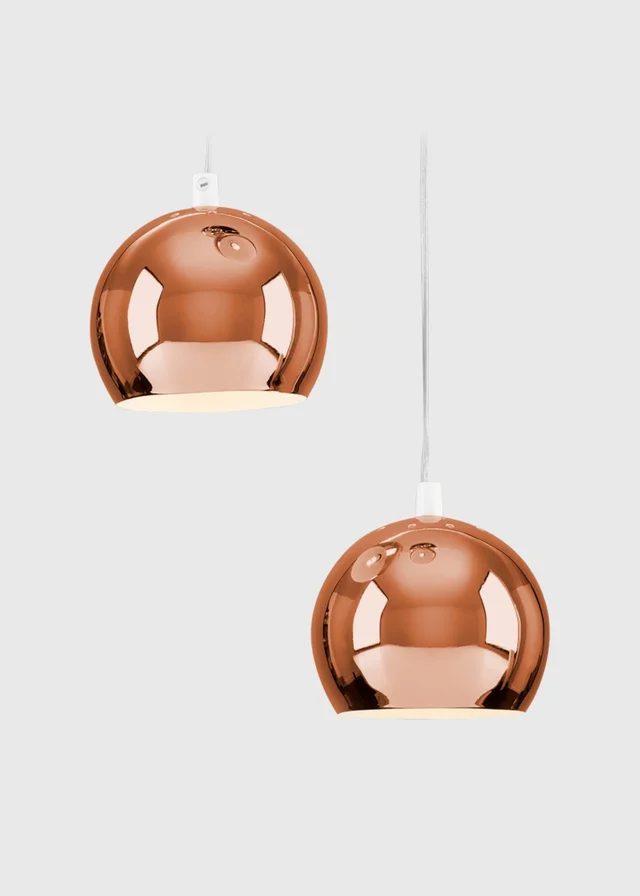 ValueLights Retro Eyeball 3 Light Droplet Copper