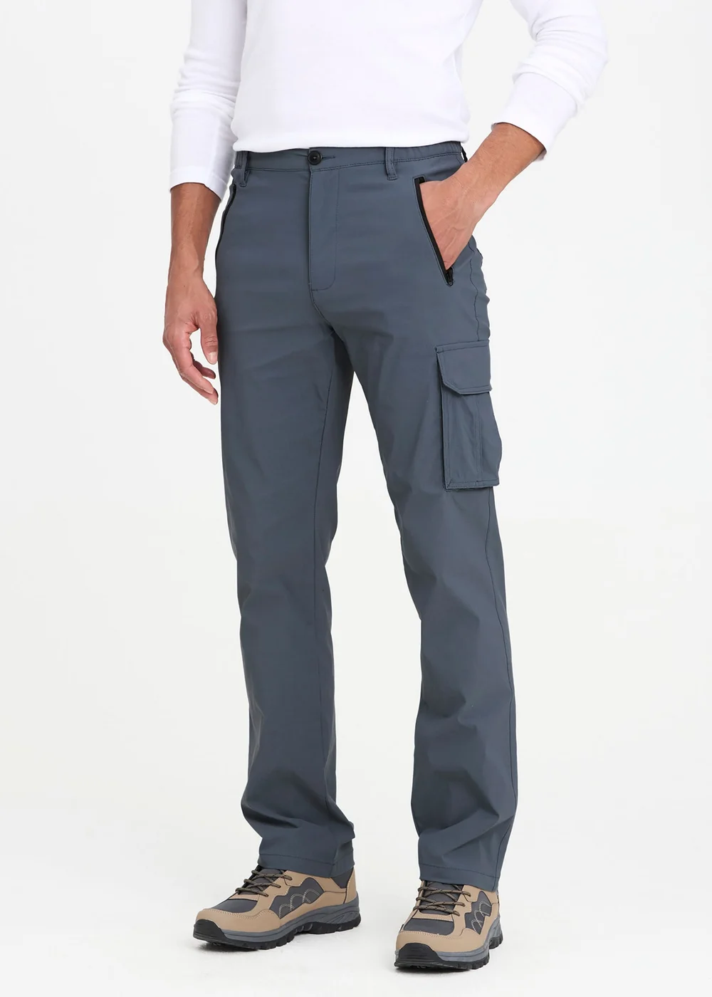 Cotton Traders Quick Dry Stretch Action Trousers - 32/L33 Image 2