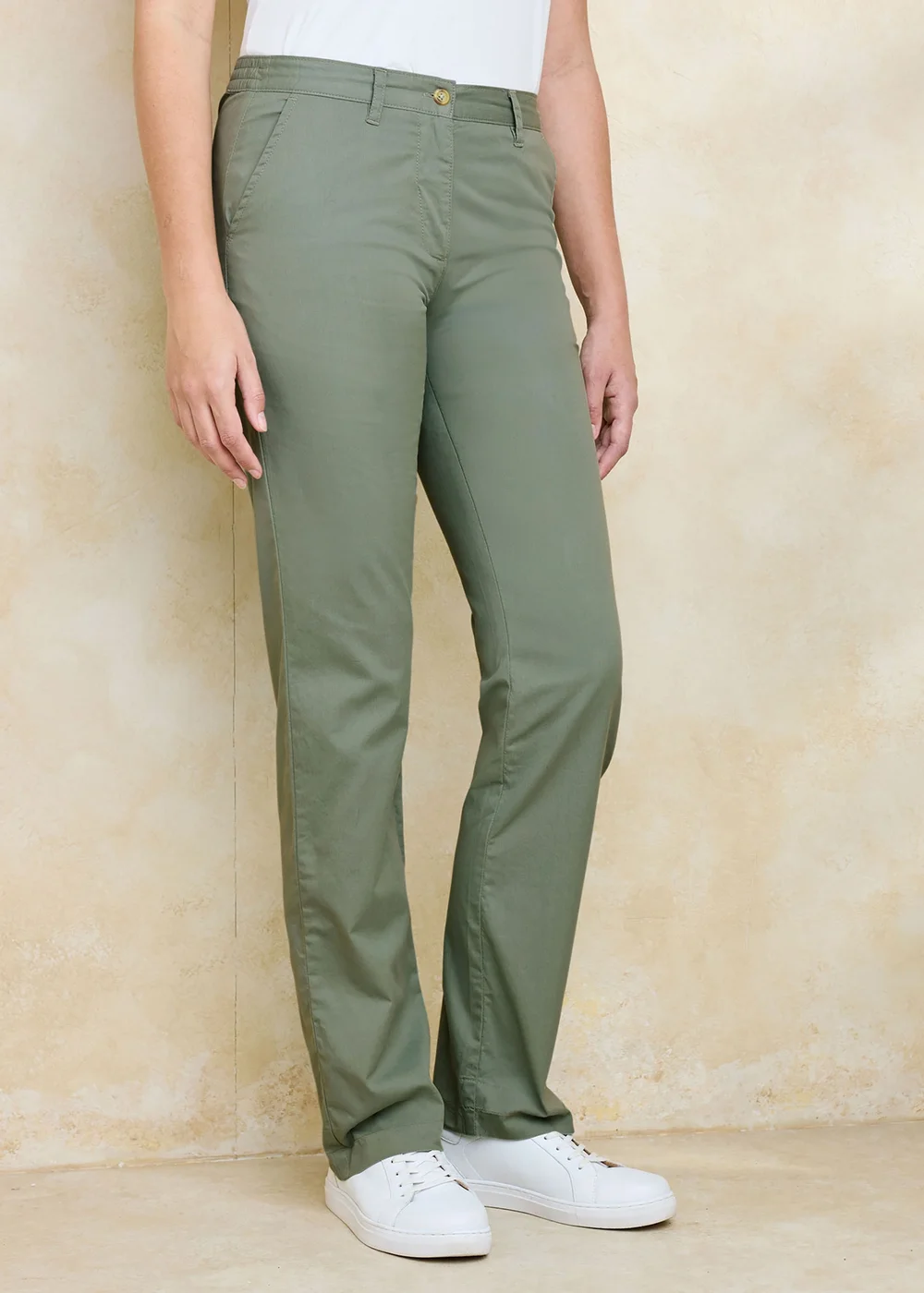 Cotton Traders Fern Everyday Straight Leg Trousers - 22/L29 Image 2