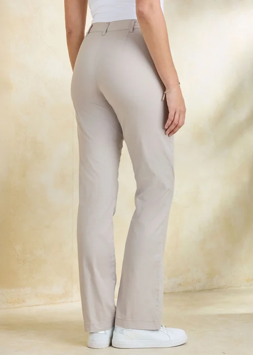 Cotton Traders Dove Grey Everyday Straight Leg Trousers - 20/l27 Image 3