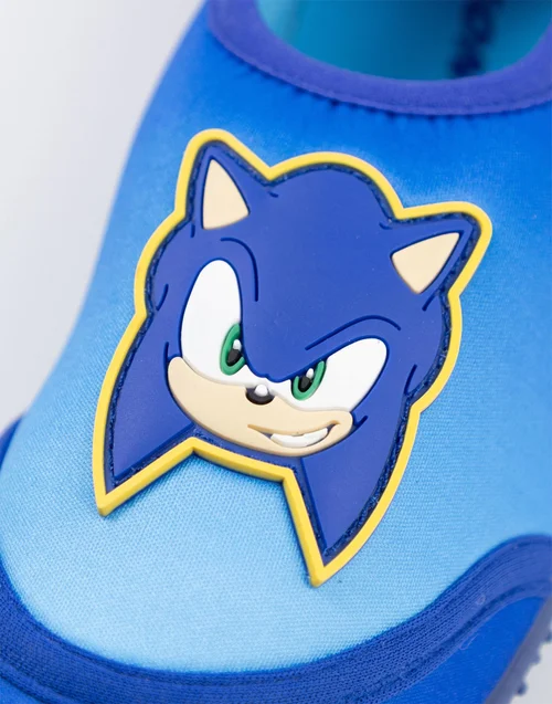 Vanilla Underground Sonic the Hedgehog Boys Blue Character Aqua Shoes (10-3 UK Child) - 1 Infants Image 3