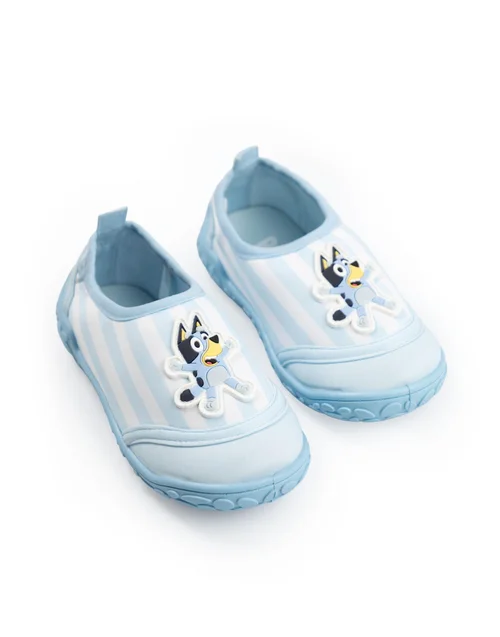 Vanilla Underground Bluey Unisex Kids Blue Stripy Aqua Shoes (6-12 UK Child) - 11 Infants Image 1