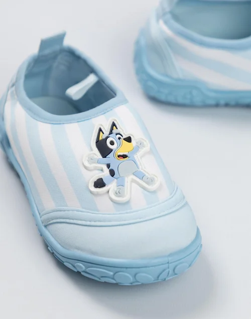 Vanilla Underground Bluey Unisex Kids Blue Stripy Aqua Shoes (6-12 UK Child) - 11 Infants Image 2