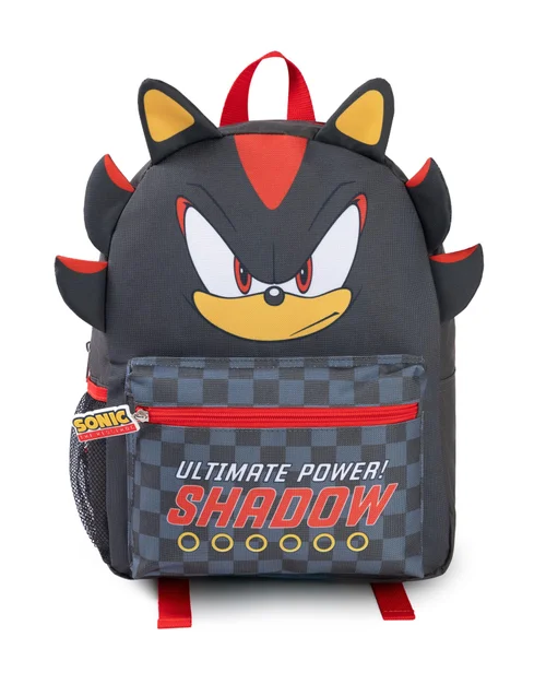 Vanilla Underground Sonic The Hedgehog Unisex Kids Grey Shadow Backpack (One Size) - One Size Image 1