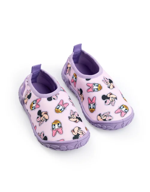 Vanilla Underground Disney Girls Purple Minnie Mouse & Daisy Aqua Shoes (6-12 UK Child) - 12.5 Infants Image 1