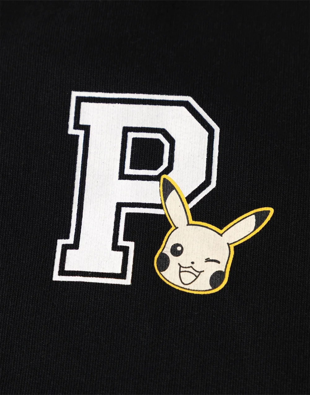 Vanilla Underground Pokemon Boys Black Pikachu Varsity Jacket (4-12 Years) - 11-12 Yrs Image 3