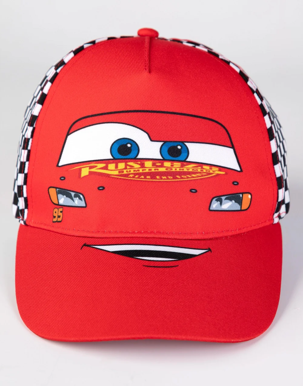 Vanilla Underground Disney Cars Boys Red Lightning Mcqueen Adjustable Curved Peak Cap (One Size) - One Size Image 3