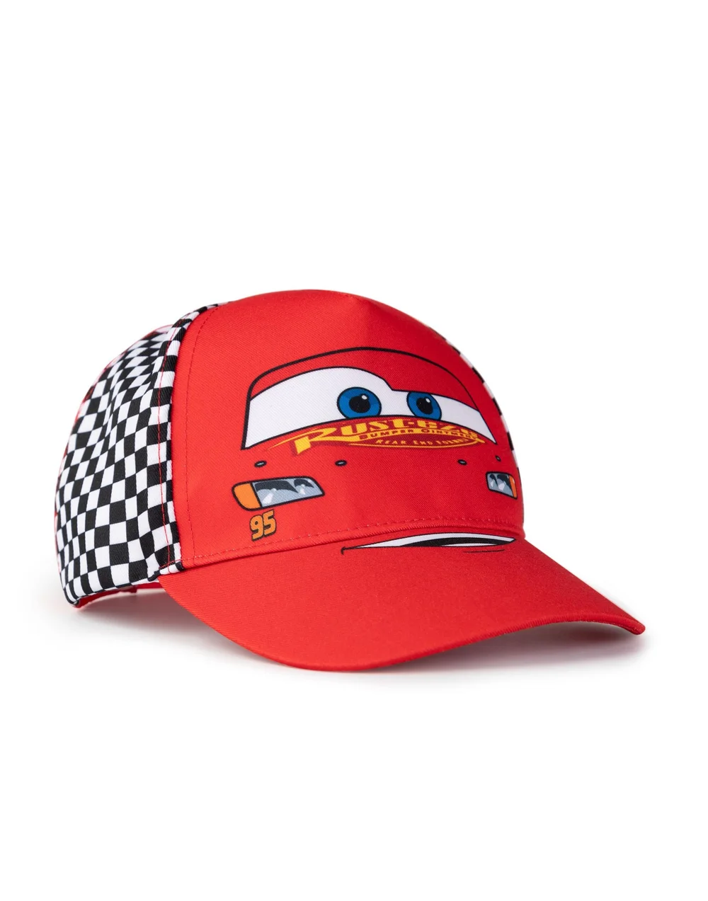 Vanilla Underground Disney Cars Boys Red Lightning Mcqueen Adjustable Curved Peak Cap (One Size) - One Size Image 1