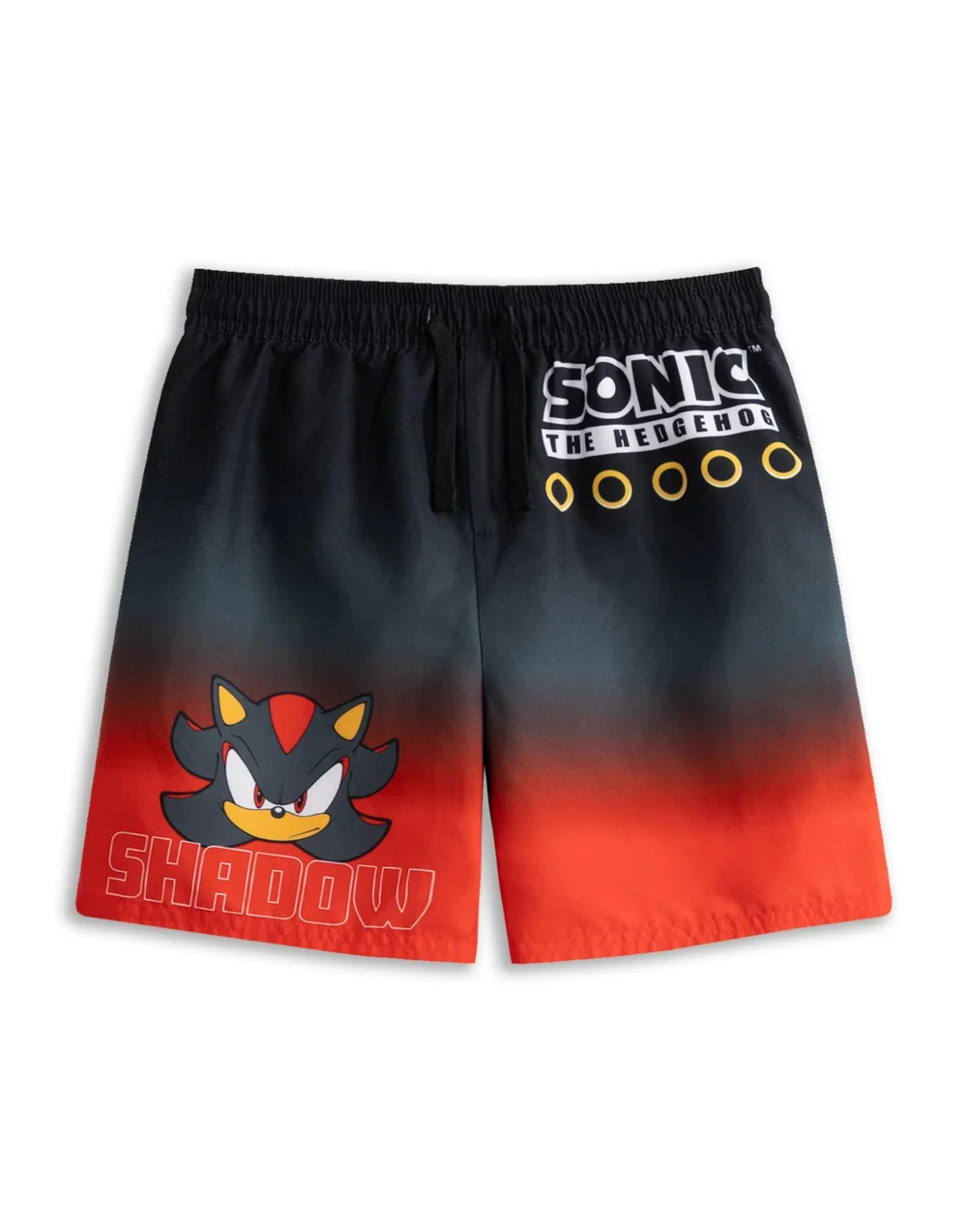 Vanilla Underground Sonic the Hedgehog Boys Red Shadow Swim Shorts (4-14 Years) - 11-12 Yrs Image 1