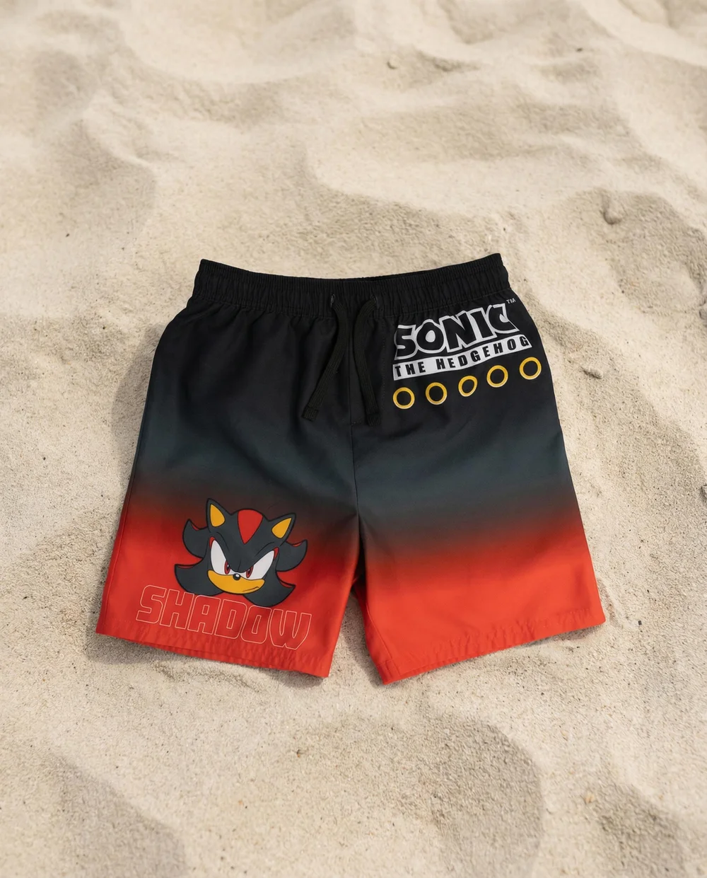 Vanilla Underground Sonic the Hedgehog Boys Red Shadow Swim Shorts (4-14 Years) - 11-12 Yrs Image 4