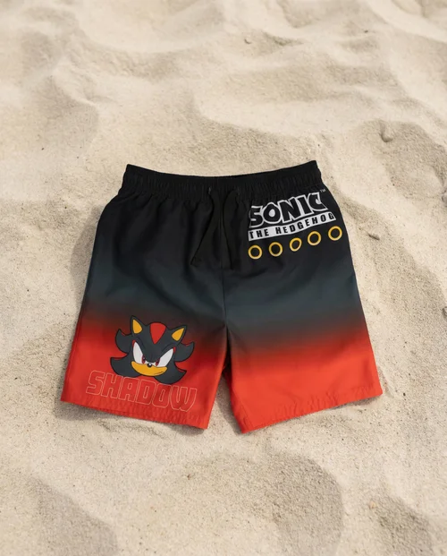 Vanilla Underground Sonic the Hedgehog Boys Red Shadow Swim Shorts (4-14 Years) - 11-12 Yrs Image 4