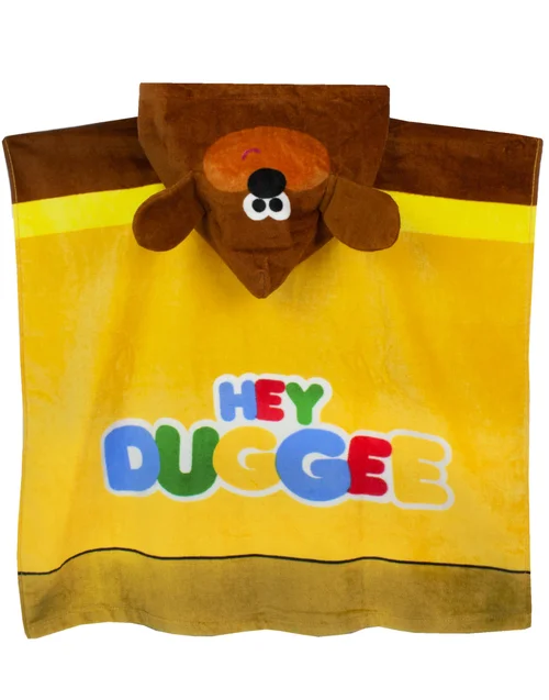 Vanilla Underground Hey Duggee Boys Yellow 3D Novelty Dress-Up Style Poncho Towel (One Size) - One Size Image 2