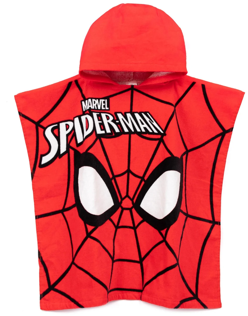 Vanilla Underground Marvel Boys Multicoloured Spider-Man Large Placement Graphic/Logo Poncho Towel (One Size) - One Size Image 1
