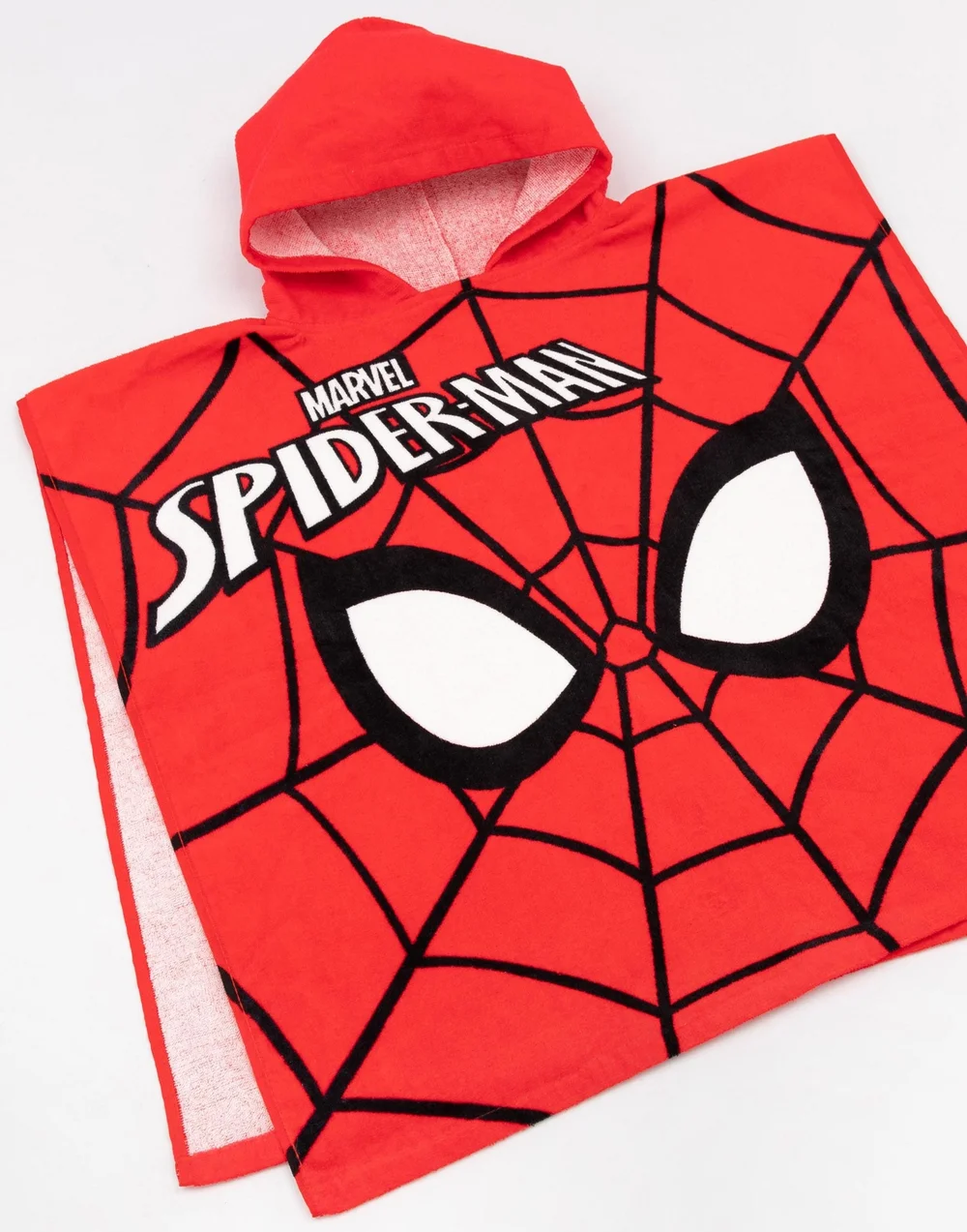 Vanilla Underground Marvel Boys Multicoloured Spider-Man Large Placement Graphic/Logo Poncho Towel (One Size) - One Size Image 3