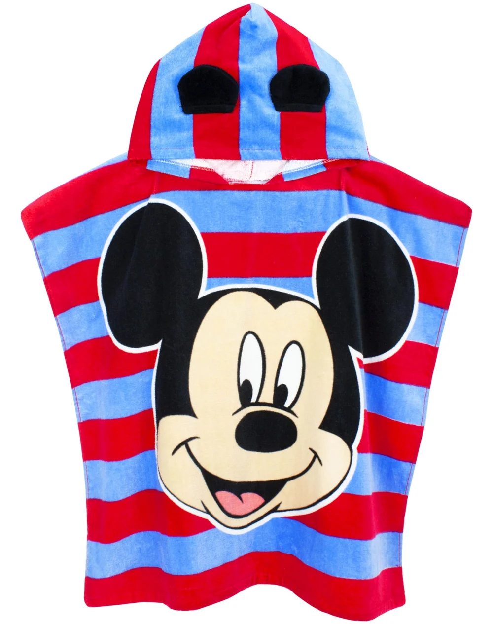 Vanilla Underground Disney Unisex Kids Red Mickey Mouse Poncho Towel (One Size) - One Size Image 1