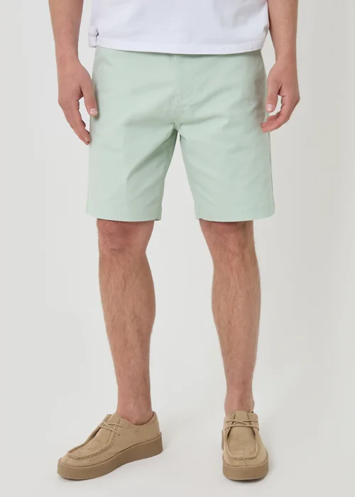 Threadbare Mint Cotton Regular Fit Stretch Chino Shorts - 36 Image 1