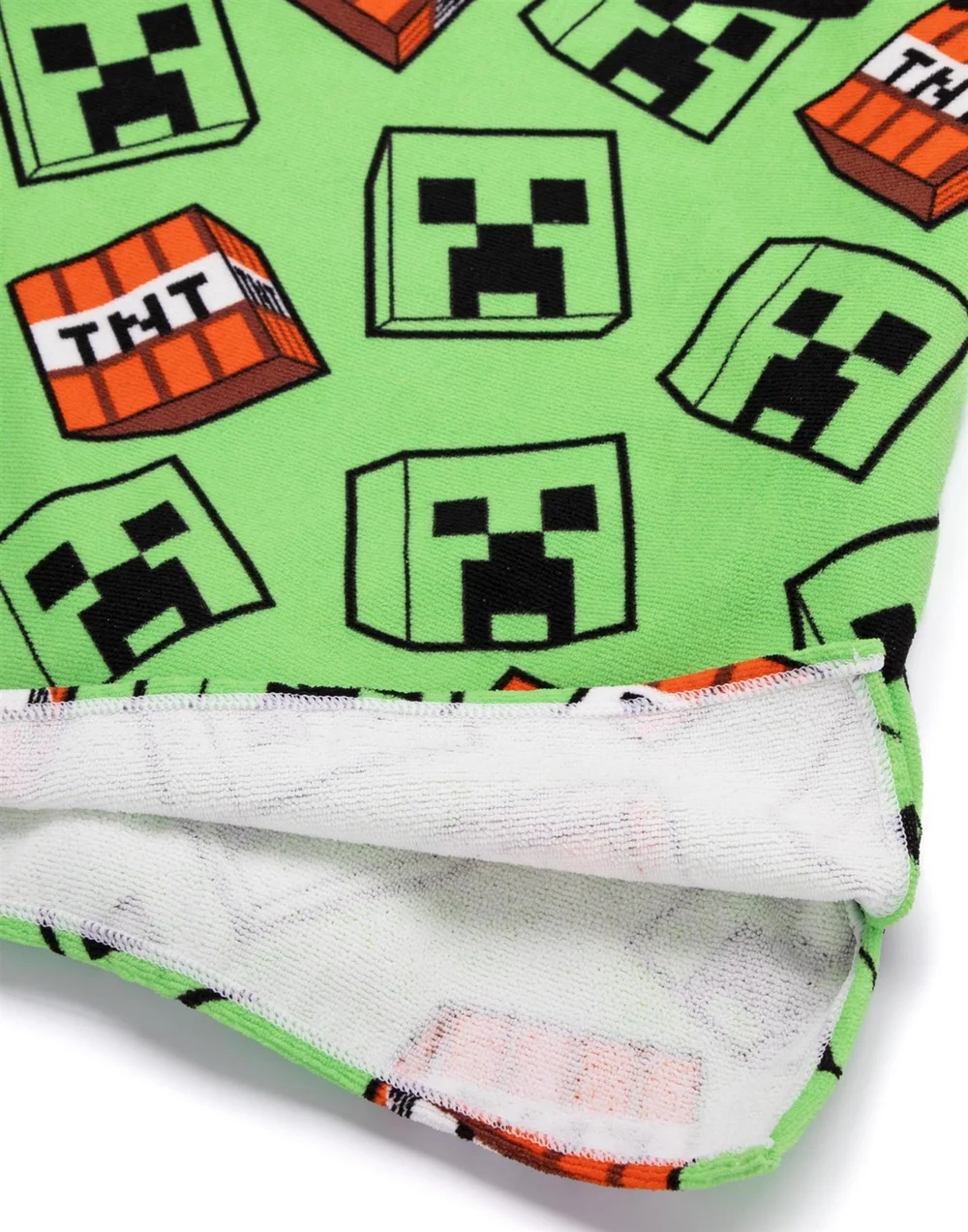 Vanilla Underground Minecraft Unisex Kids Green Poncho Towel (One Size) - One Size Image 5
