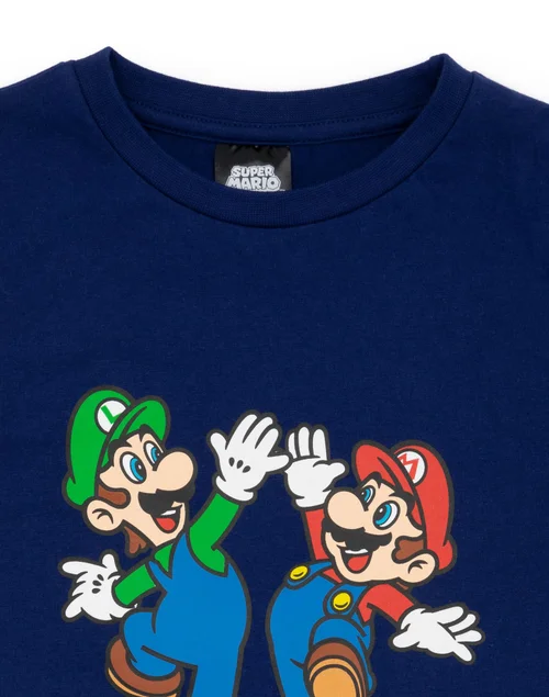Vanilla Underground Nintendo Boys Blue Super Mario Pyjama Set (4-14 Years) - 4-5 Yrs Image 4