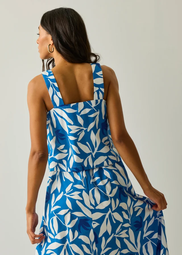 Regatta Life Sonic Blue Tropic Leaves Laguna Lightweight Vest