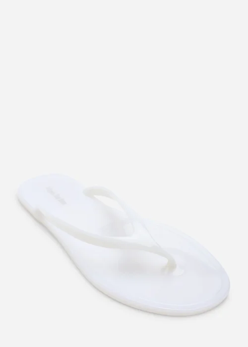 Where's That From Chandler Clear Jelly Flip Flop Sandals - 3 Image 3