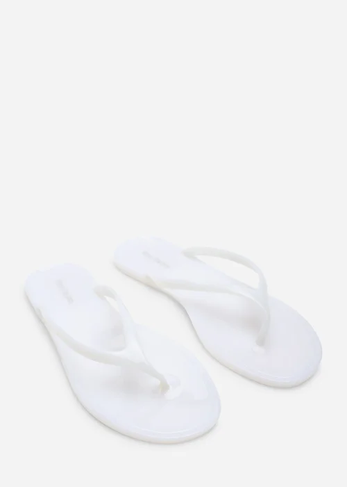 Where's That From Chandler Clear Jelly Flip Flop Sandals - 3 Image 4
