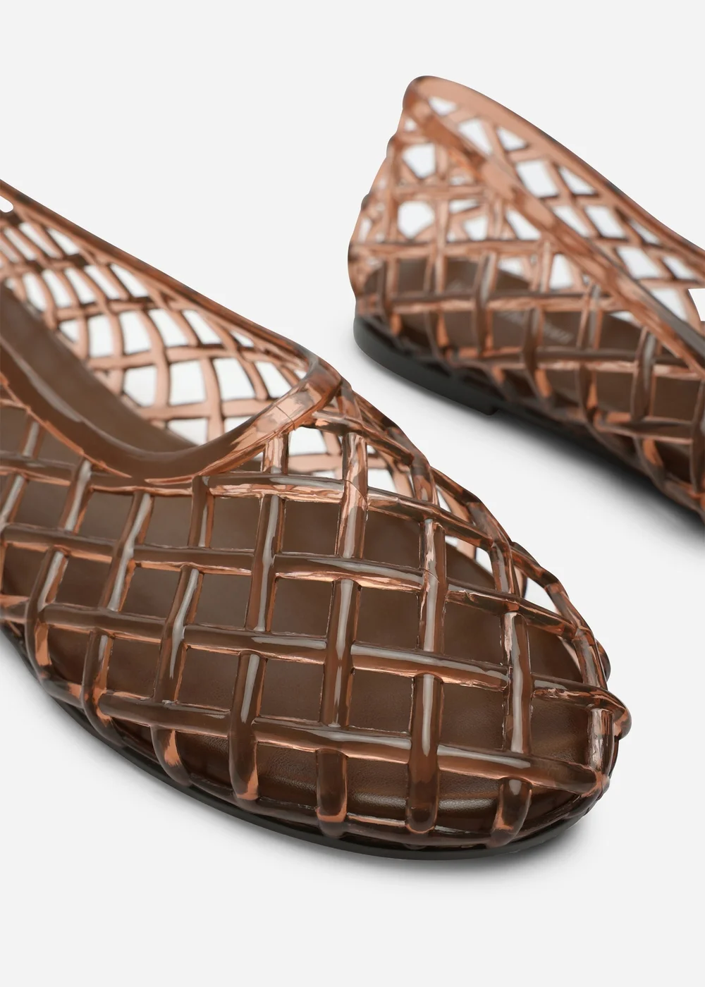 Where's That From Kori Brown Clear Jelly Ballet Pumps - 3 Image 5