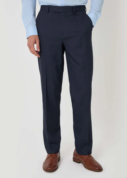 Threadbare Navy Tailored Fit Suit Trousers - 30 Image 1