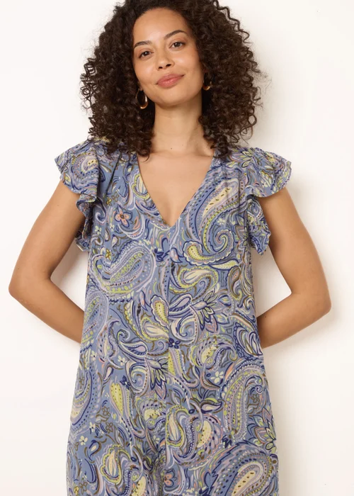 Blue Vanilla Blue Ruffle Detail Jumpsuit - One Size Image 2