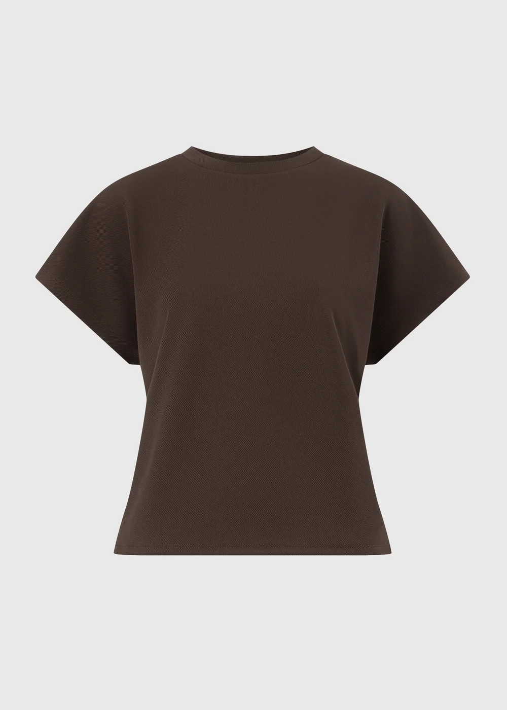 Chocolate Textured T-Shirt - Size 8 Image 3
