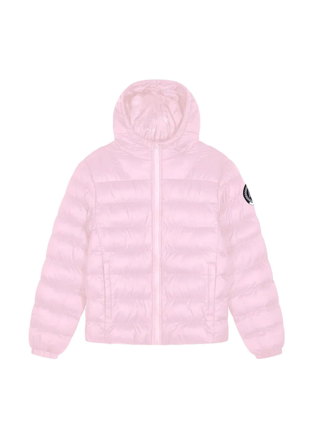 Hype Girls Pink Quilted Warm Winter Coat (5-14 Years) - 7-8 Yrs Image 3