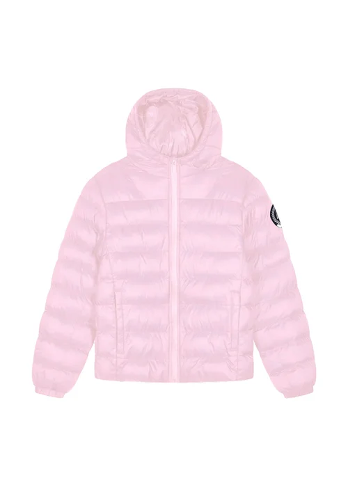 Hype Girls Pink Quilted Warm Winter Coat (5-14 Years) - 7-8 Yrs Image 3