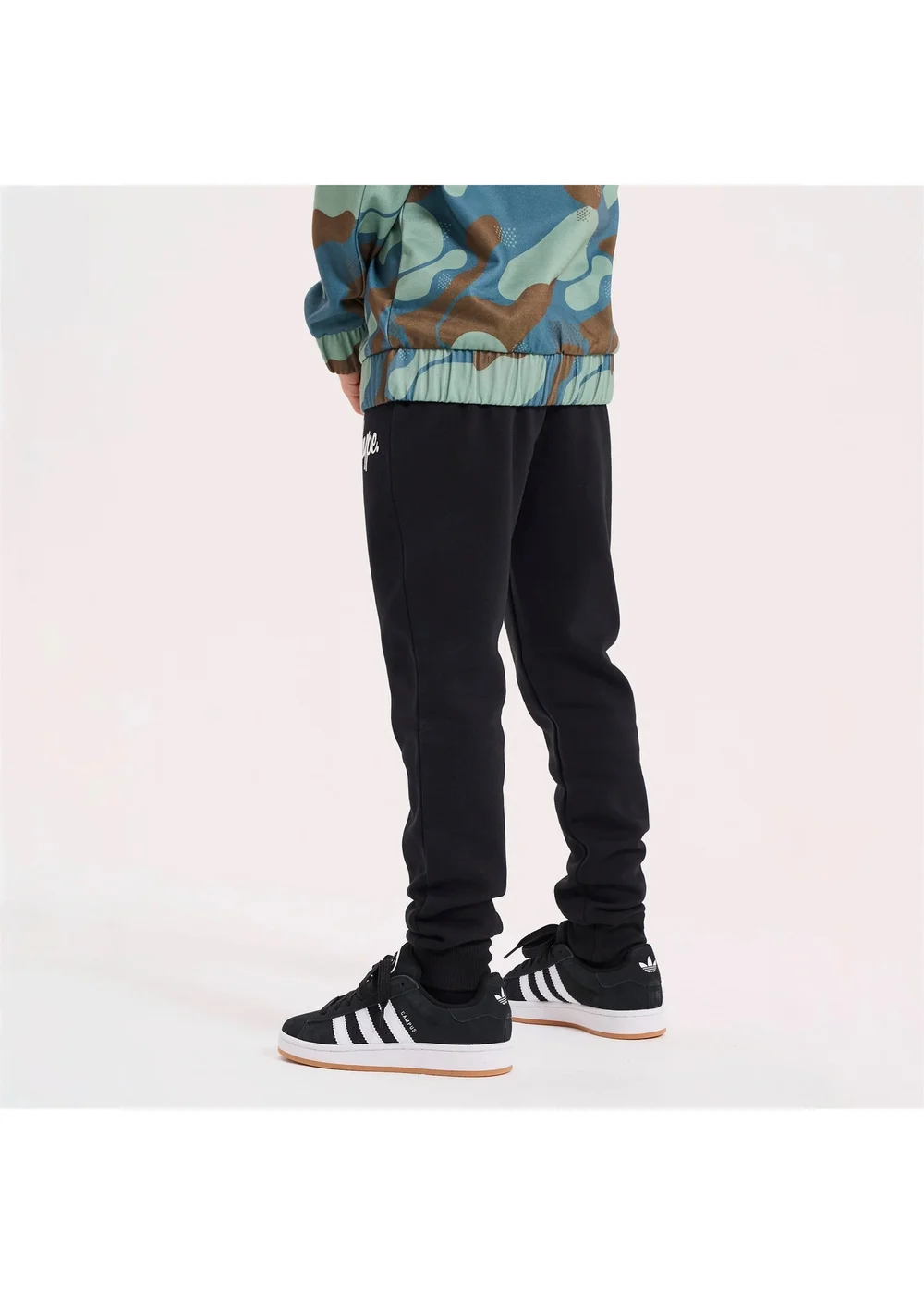 Hype Kids Black Soft Cuffed Joggers (9-14 Years) - 9-10 Yrs Image 2