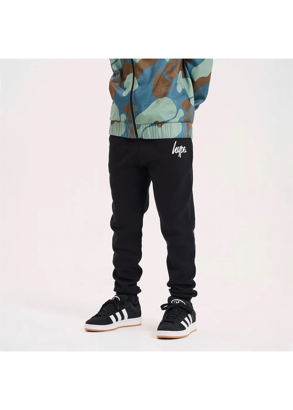Hype Kids Black Soft Cuffed Joggers (9-14 Years) - 9-10 Yrs Image 1