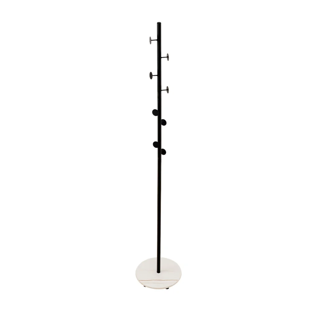 Lifeideas Freestanding Coat Rack with Marble Base - One Size Image 3
