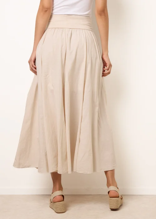 Blue Vanilla Stone Godet Hem Jersey Waist Skirt - M/L Image 4